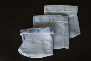 Jeanszakje voor decoratie te gebruiken als plantenpotjes of opbergmandjes | Naai- en verstelwerk